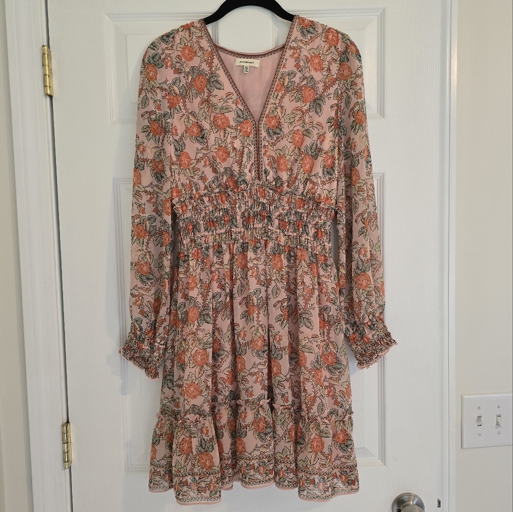 Pink floral dress